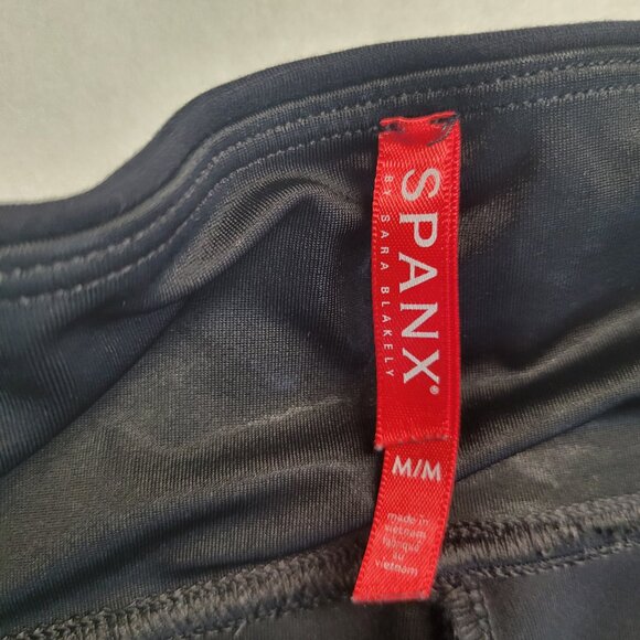 Spanx Ponte Leggings Womens Medium Black High Waist Ankle Length Pull On 20264R - Picture 2 of 9